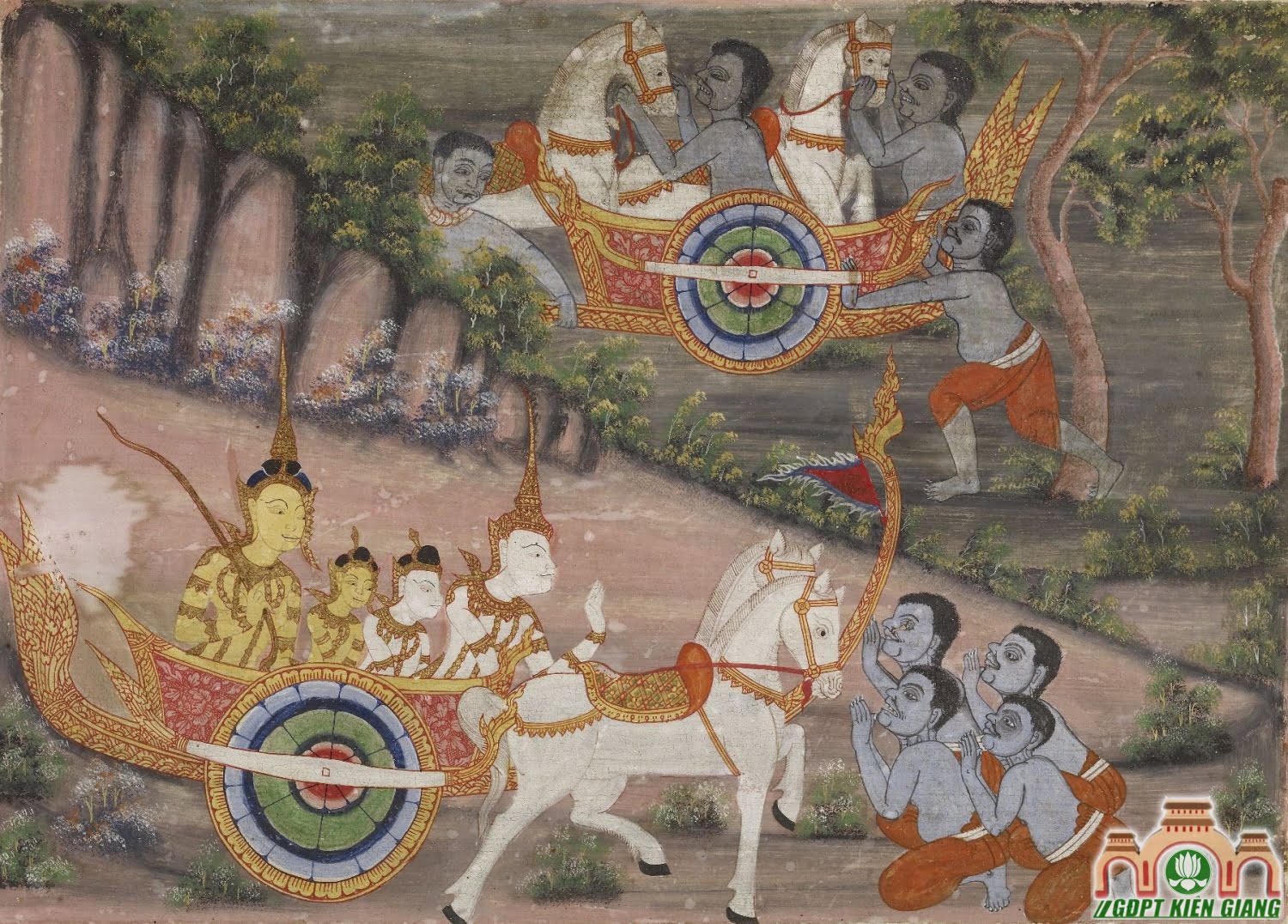 Thai Vessantara Jataka, Chapter 3 Walters 35243 A T Front