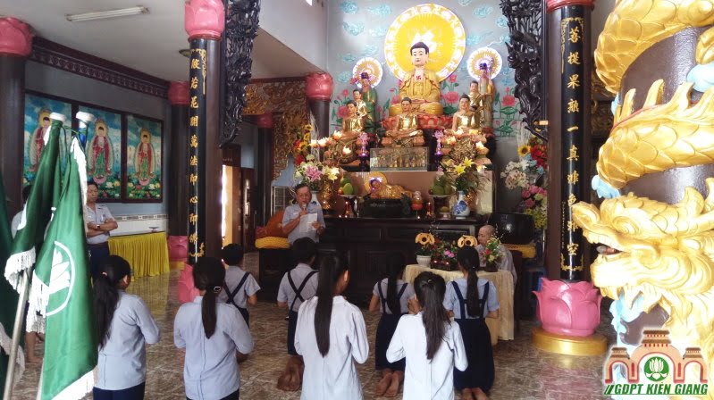 Lễ Lên Đoàn cho đoàn sinh GĐPT Tam Bảo (Hà Tiên)