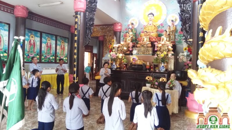 Lễ Lên Đoàn cho đoàn sinh GĐPT Tam Bảo (Hà Tiên)