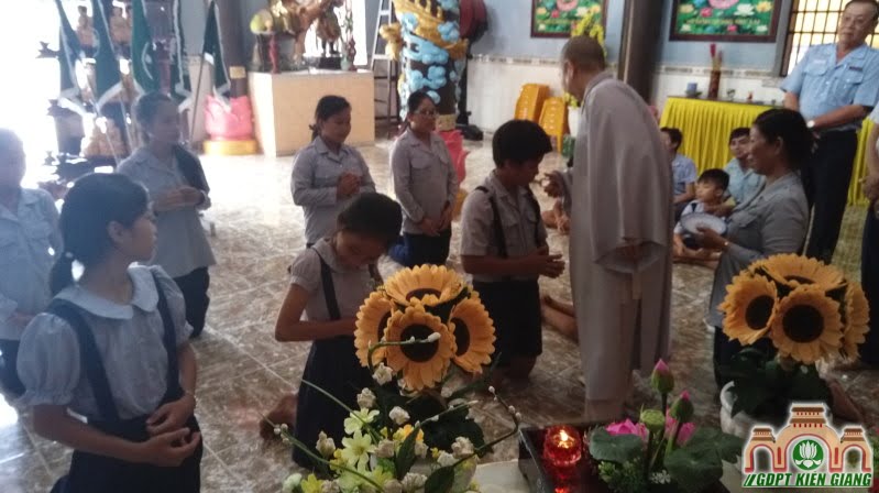 Lễ Lên Đoàn cho đoàn sinh GĐPT Tam Bảo (Hà Tiên)