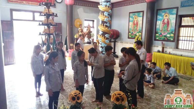 Lễ Lên Đoàn cho đoàn sinh GĐPT Tam Bảo (Hà Tiên)