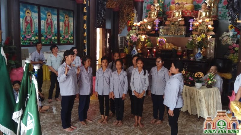Lễ Lên Đoàn cho đoàn sinh GĐPT Tam Bảo (Hà Tiên)
