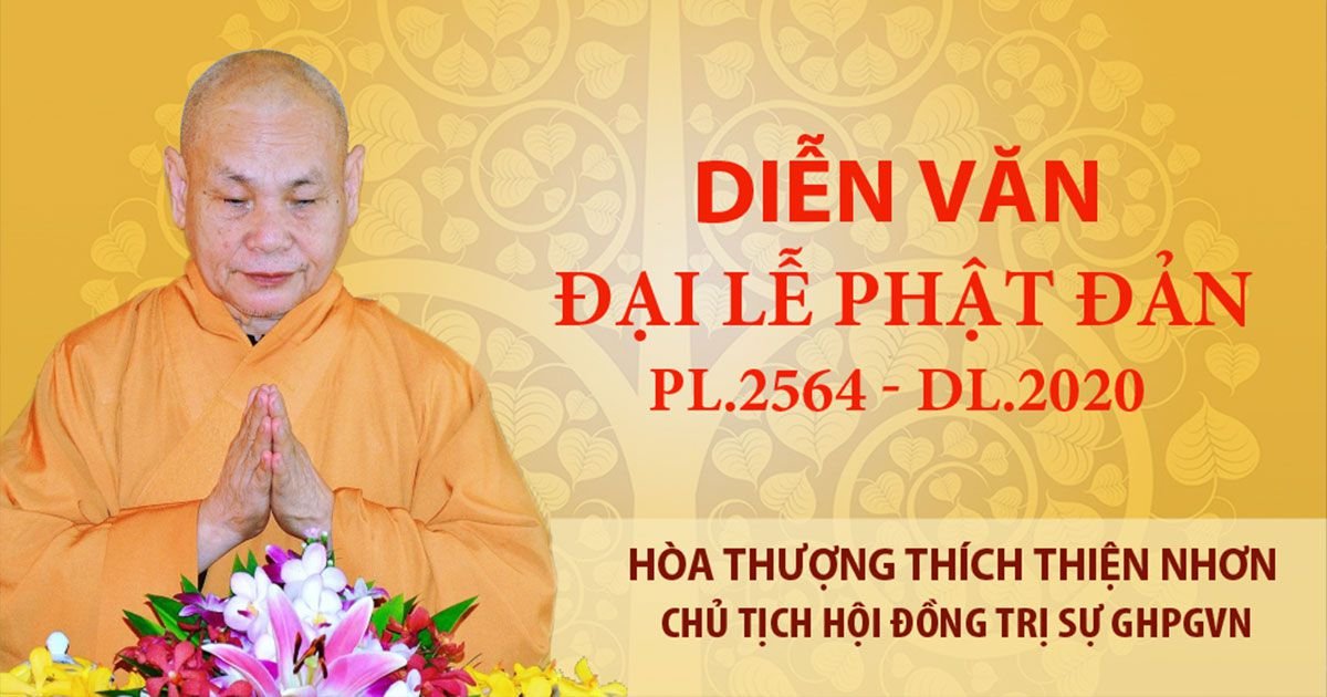 Dien Van Dai Le Phat Dan Pl 2564 Dl 2020 Cua Hoa Thuong Chu Tich Hdts Ghpgvn