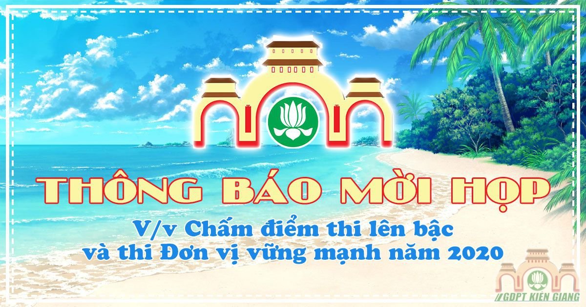 Thong Bao V V Cham Diem Thi Len Bac Va Thi Don Vi Vung Manh Nam 2020