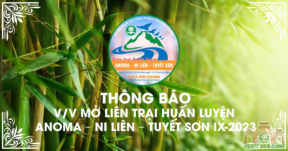 Thong Bao V V Mo Lien Trai Huan Luyen Anoma Ni Lien Tuyet Son Ix 2022